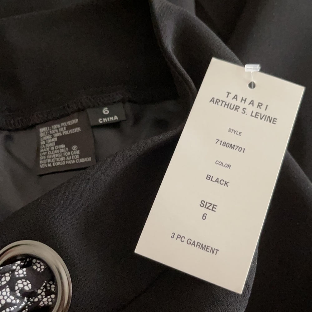 NWT Tahari Women’s Black Tailored Pantsuit - Picture 16 of 16